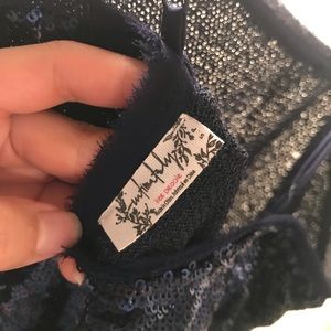 Free People Dresses - Time to shine slip dress in navy Free People Dresses - Time to shine slip dress in navy